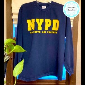 COPY - NYPD “To Serve & Protect” long sleeve T, Adult L